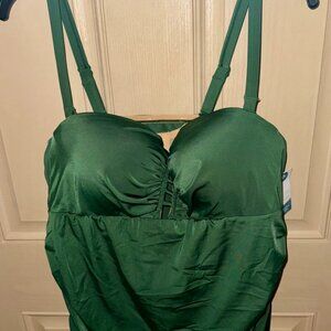 Lane Bryant NWT Green Tankini Sz 18